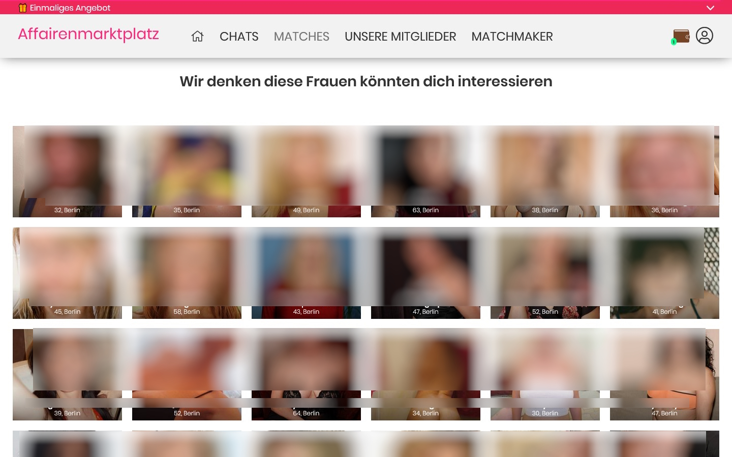 AffairenMarktplatz.de Mitgliederbereich