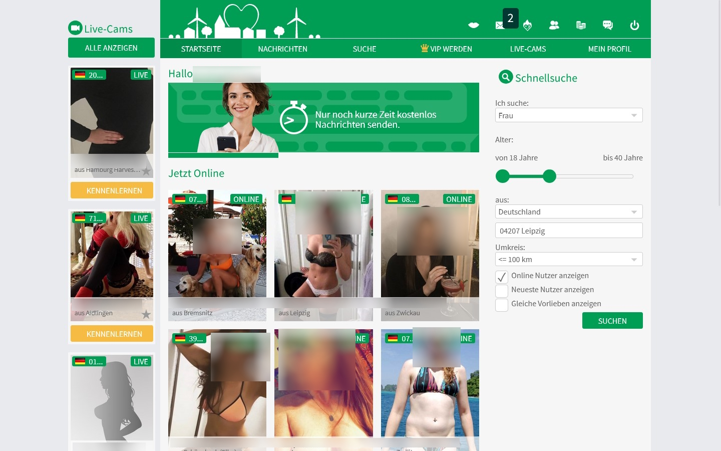 DorfDates69.com Mitgliederbereich