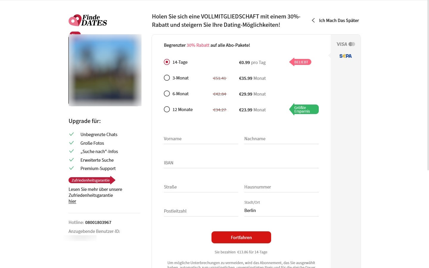 FindeDates.com Kosten