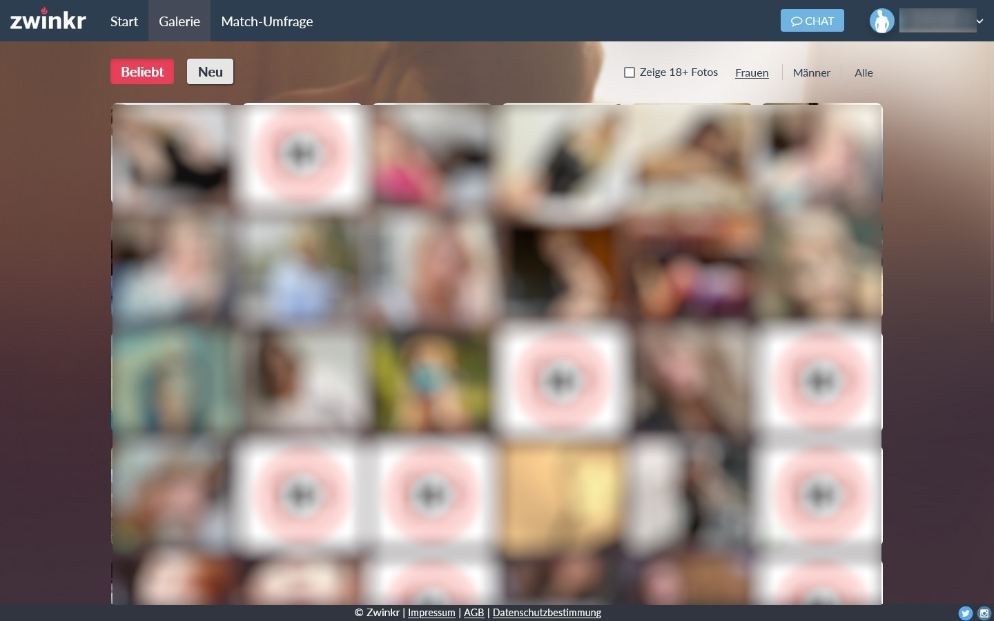 Zwinkr.de Mitgliederbereich