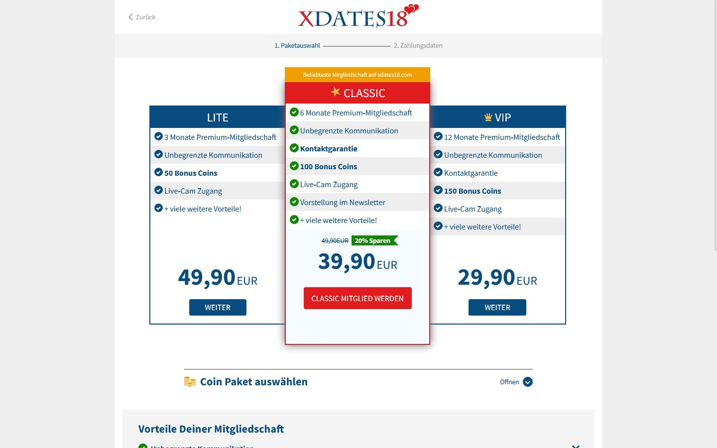 xDates18.com Kosten