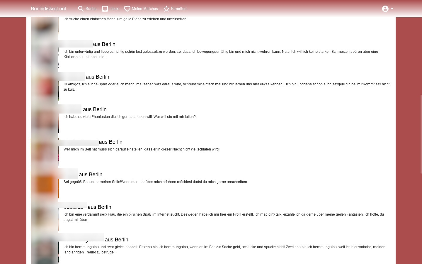 BerlinDiskret.net Mitgliederbereich