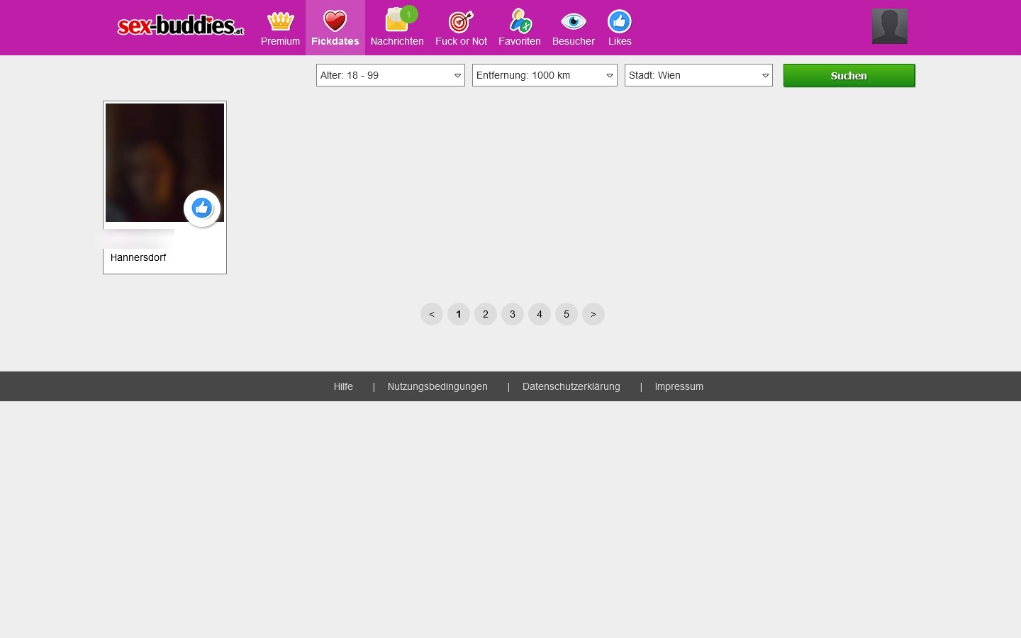 Sex-Buddies.at Mitgliederbereich