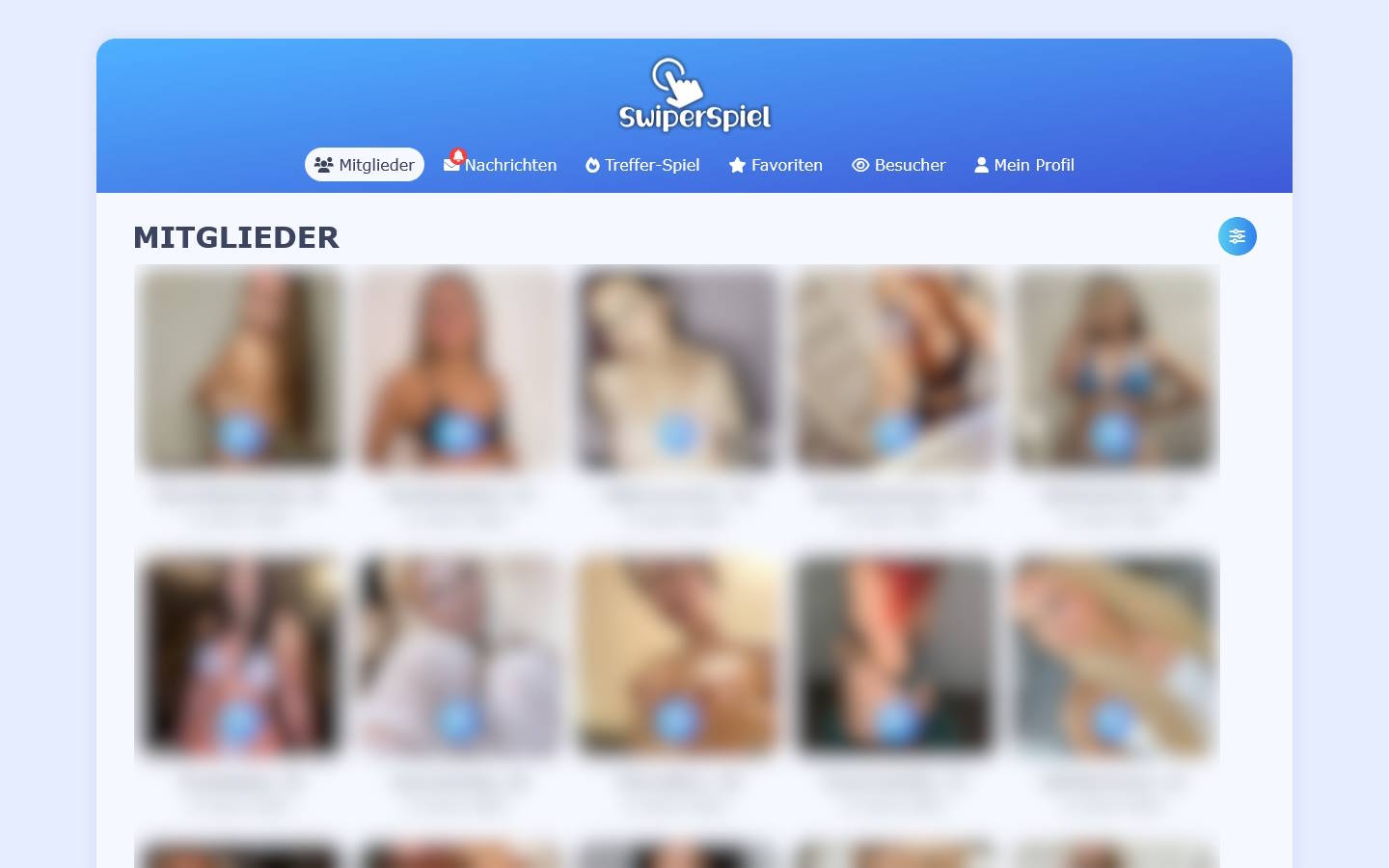 SwiperSpiel.com Mitgliederbereich