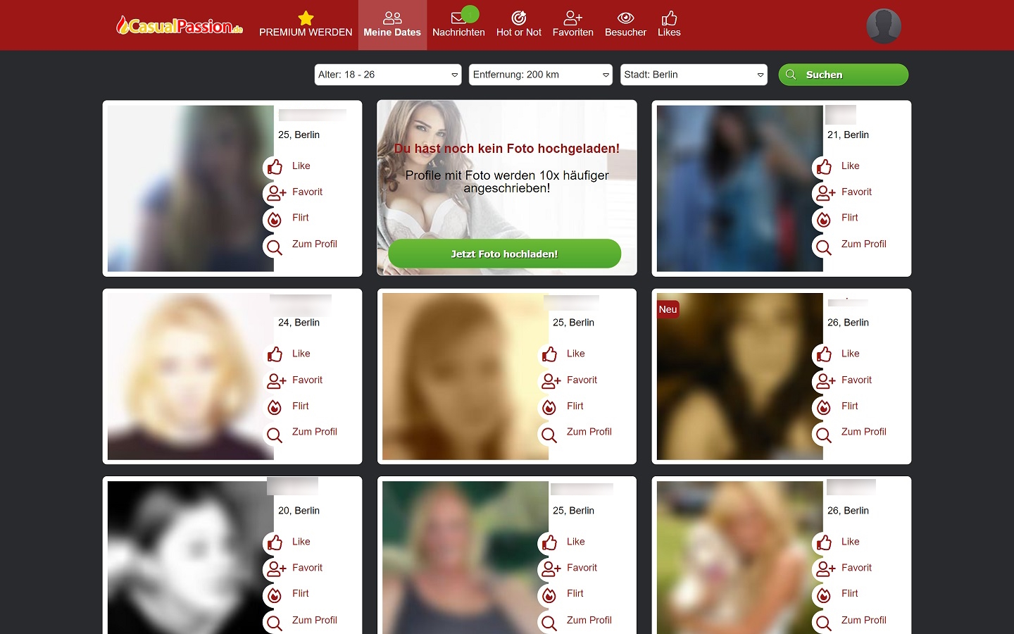 CasualPassion.de Mitgliederbereich