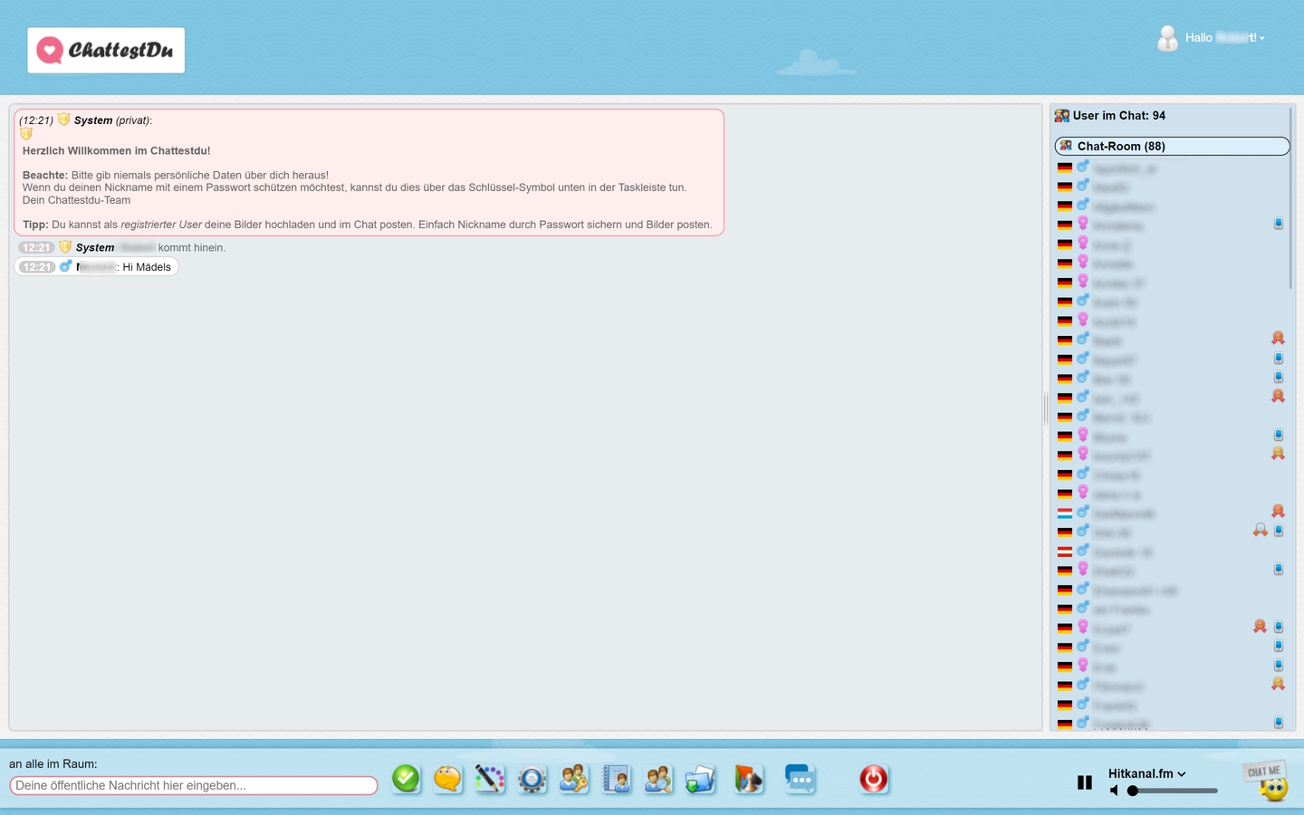 ChattestDu.de Mitgliederbereich