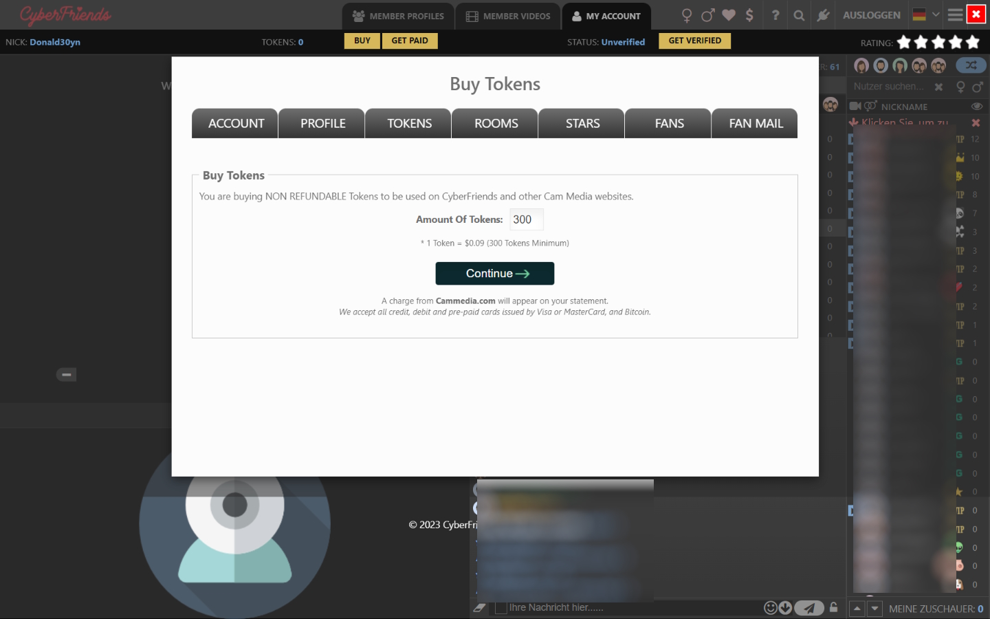 CyberFriends.com Kosten