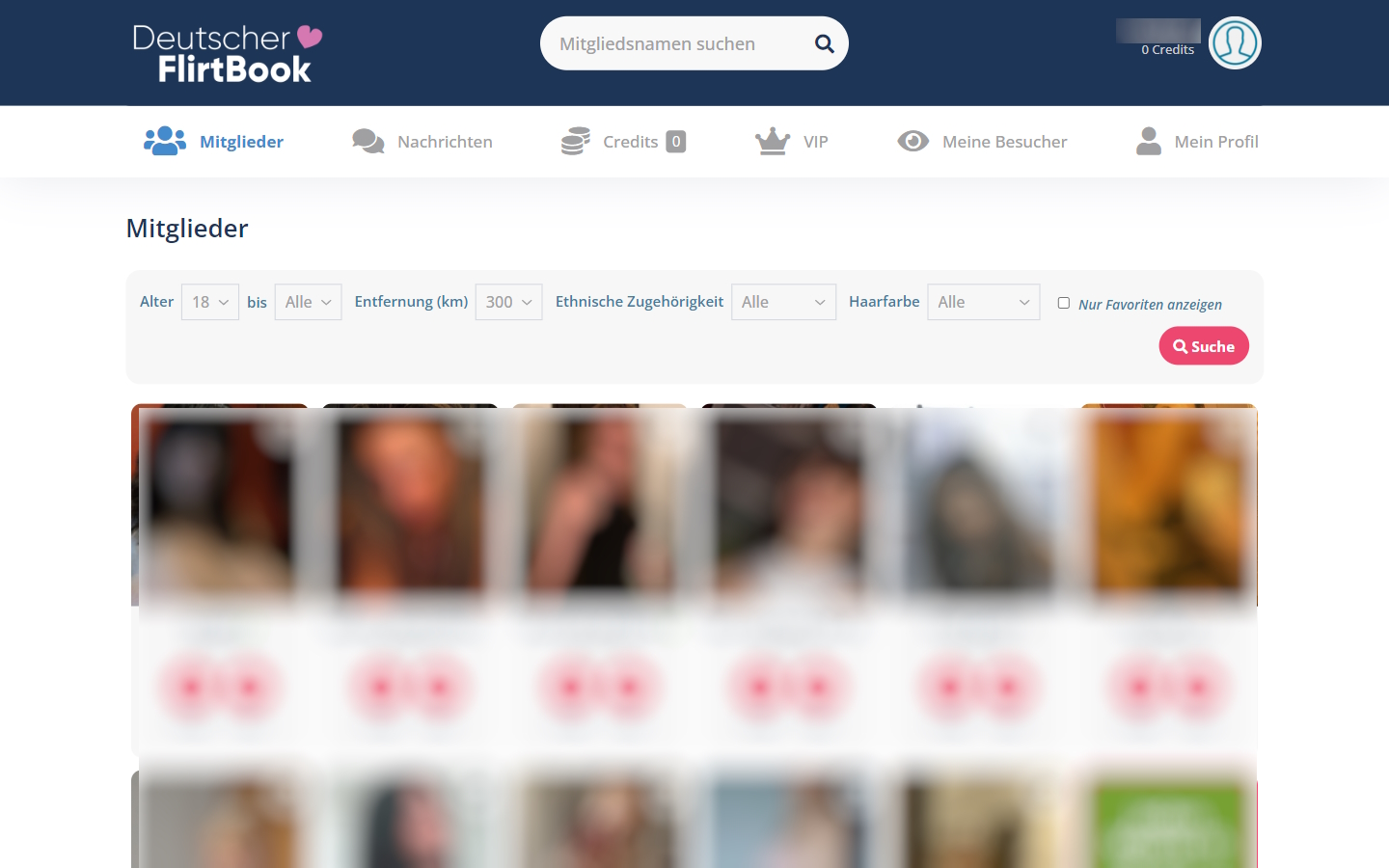 DeutscherFlirtBook.com Mitgliederbereich