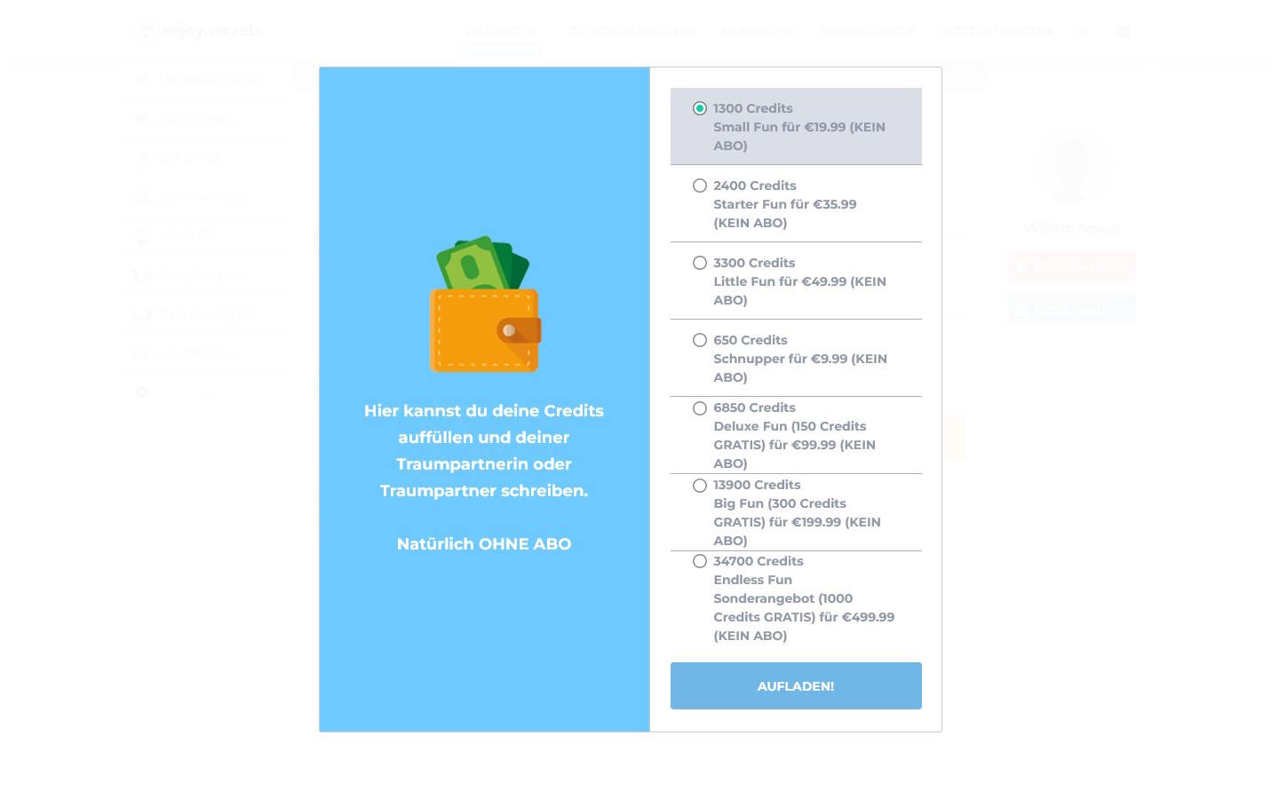 EnjoySecrets.de Preise