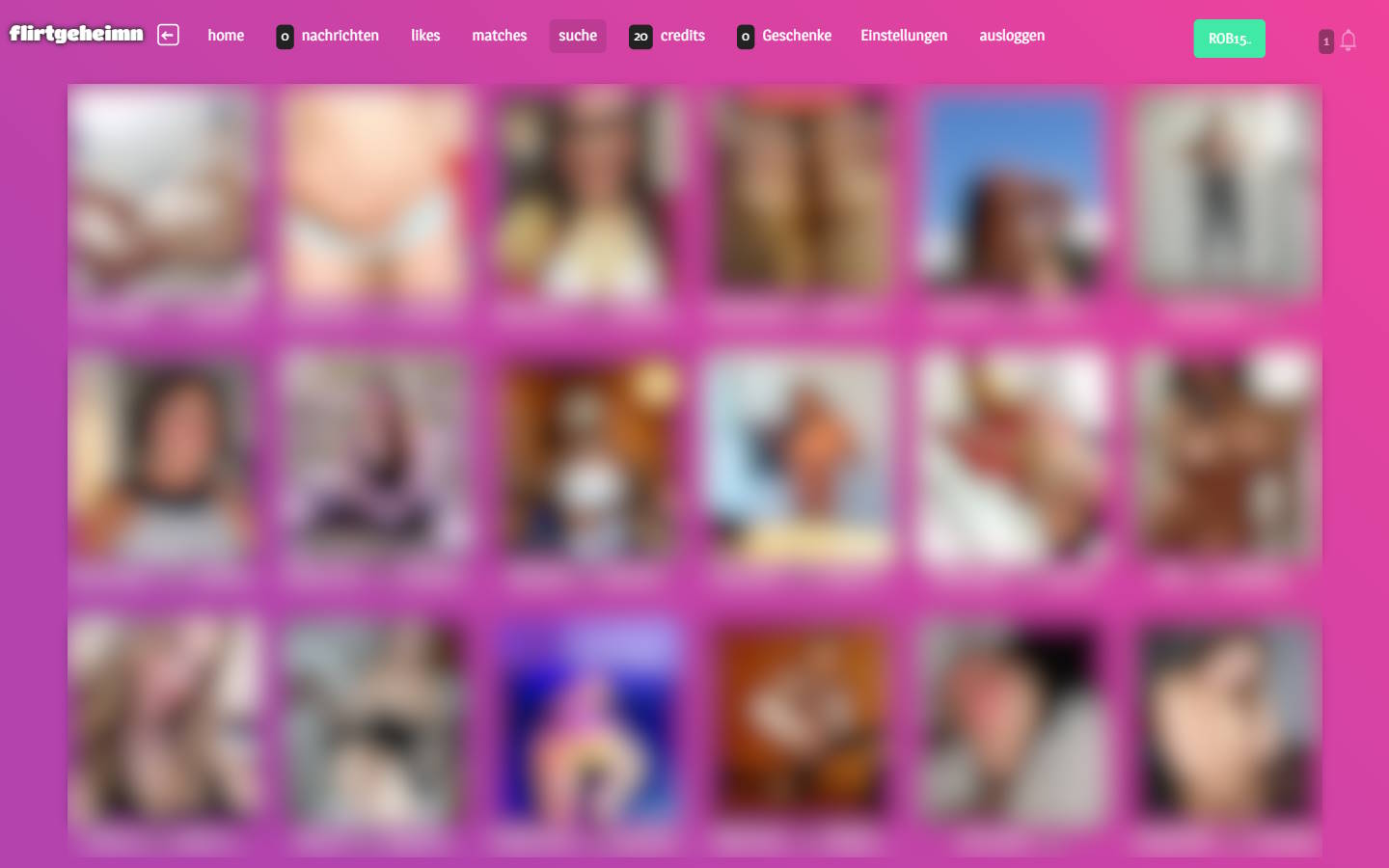 FlirtGeheimn.com Mitgliederbereich