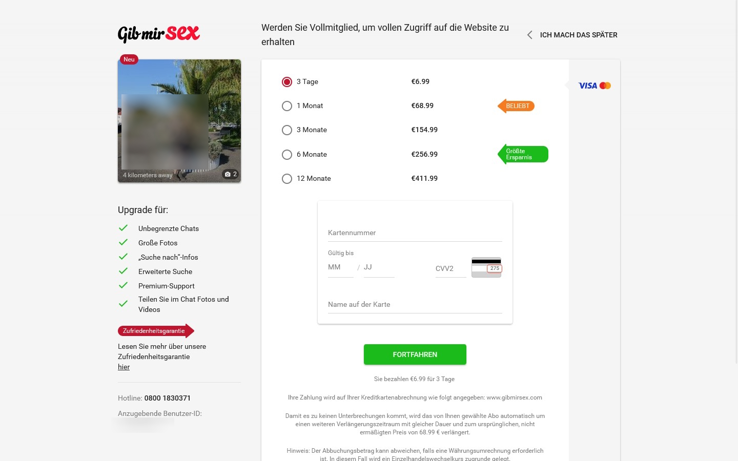 GibMirSex.com Kosten