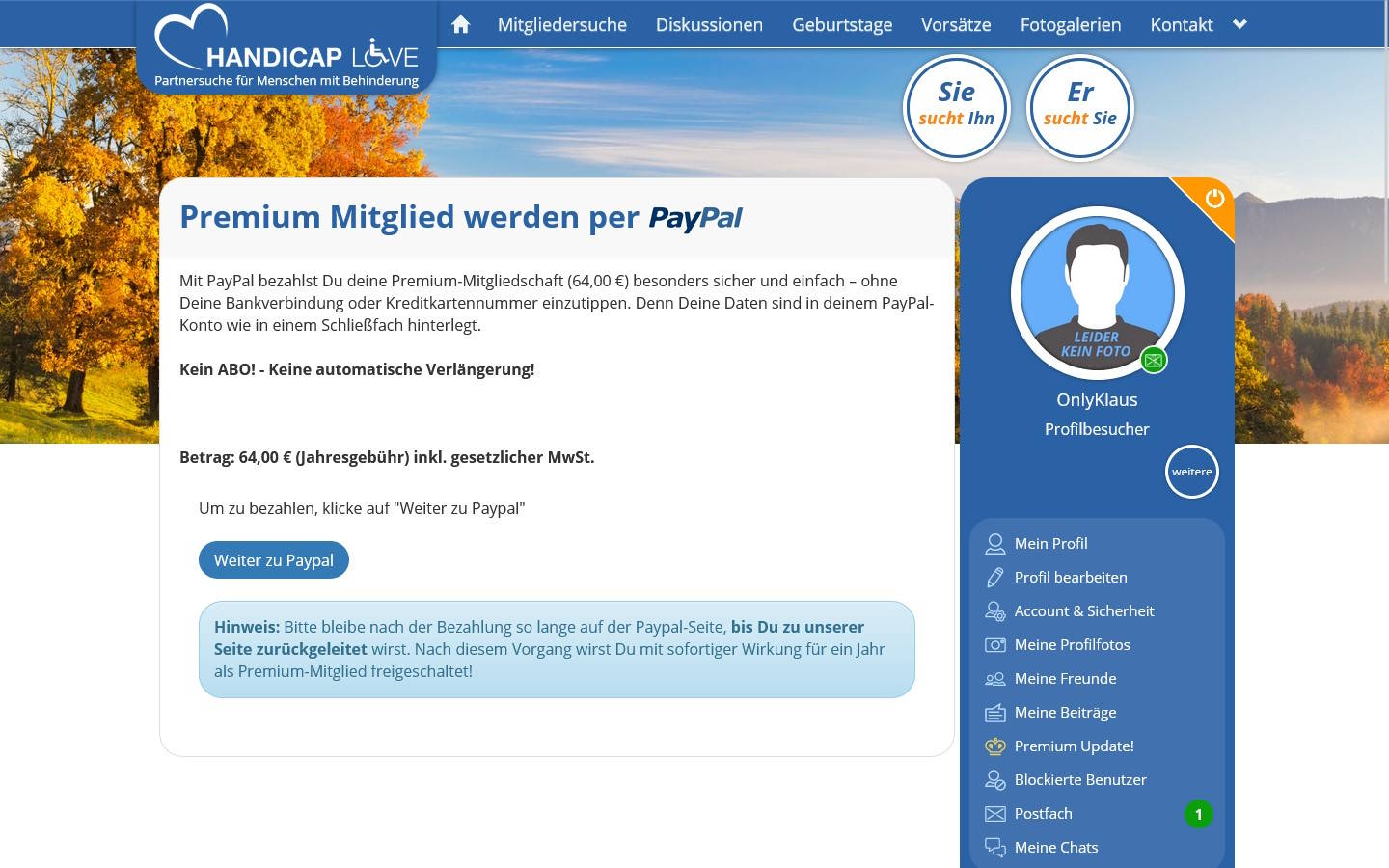 HandiCap-Love.de Preise