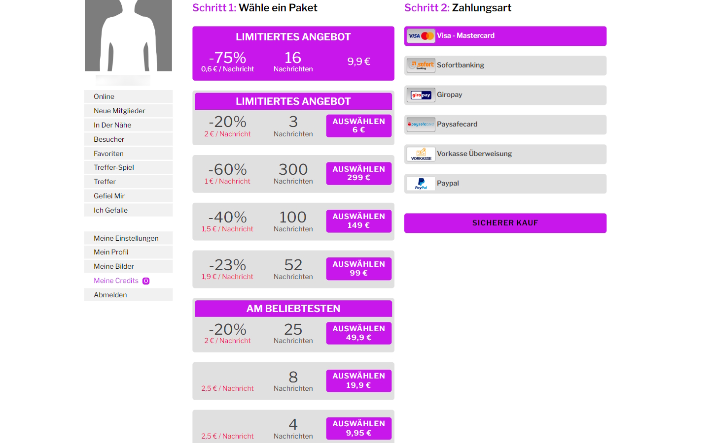 MeinFrecherFlirt.com Kosten