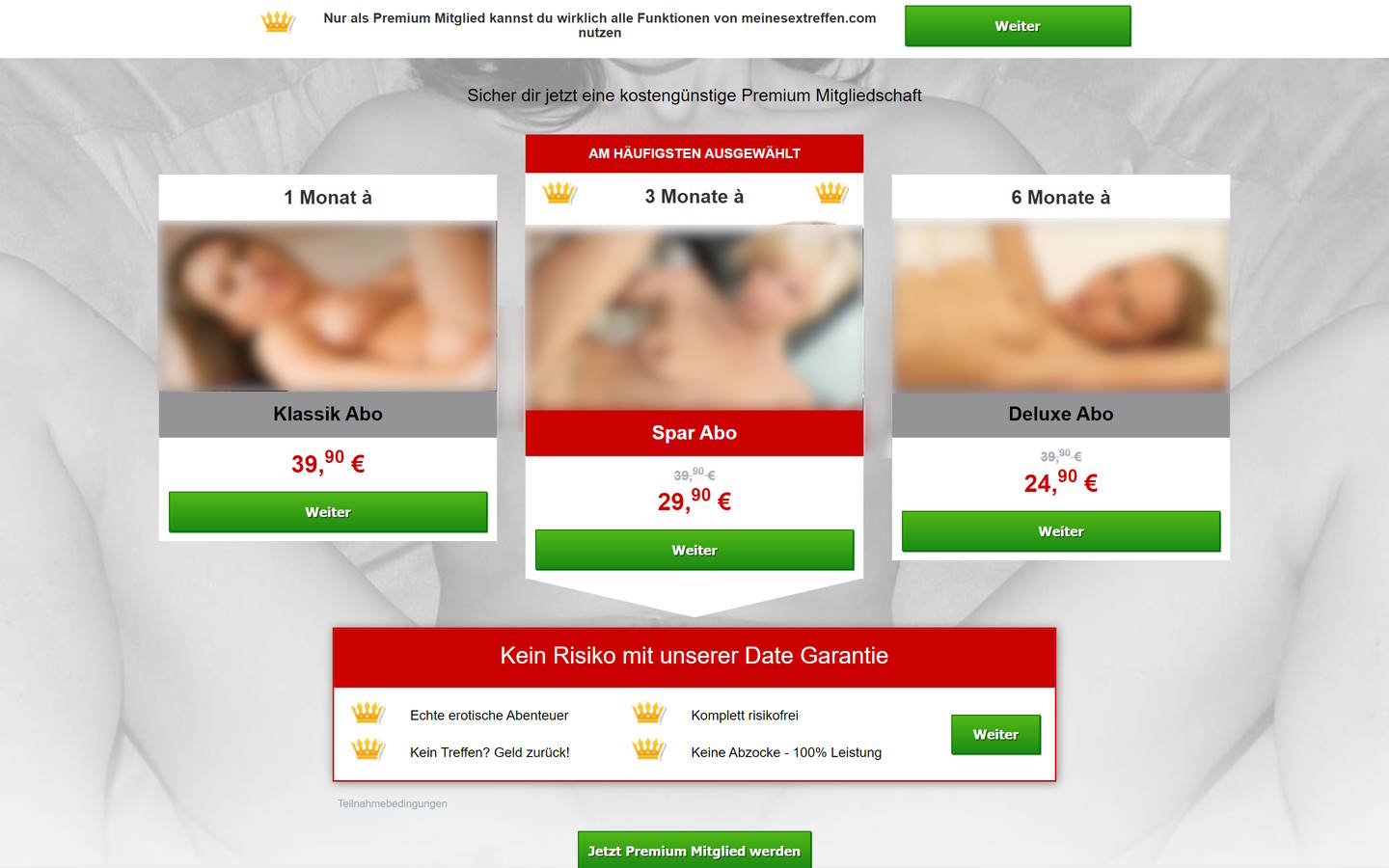 MeineSextreffen.com Preise