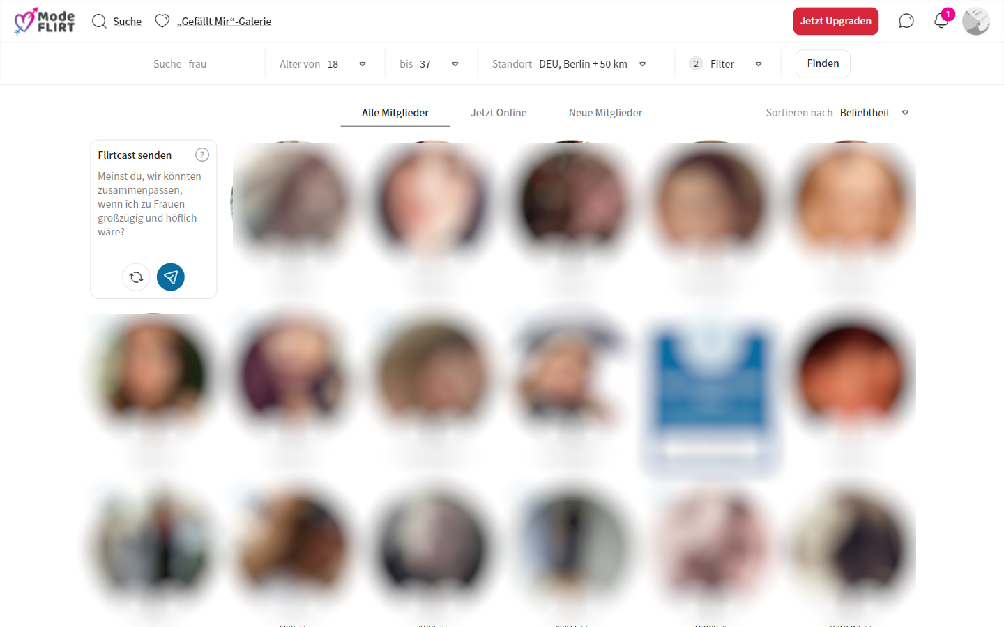 ModeFlirt.com Mitgliederbereich