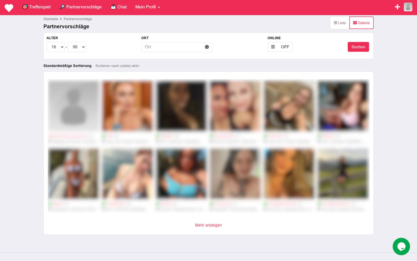 Online-Treffen.com Mitgliederbereich