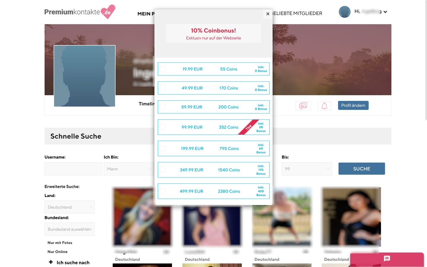 PremiumKontakte.de Kosten