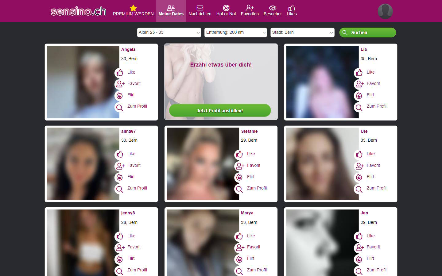 Sensino.ch Mitgliederbereich