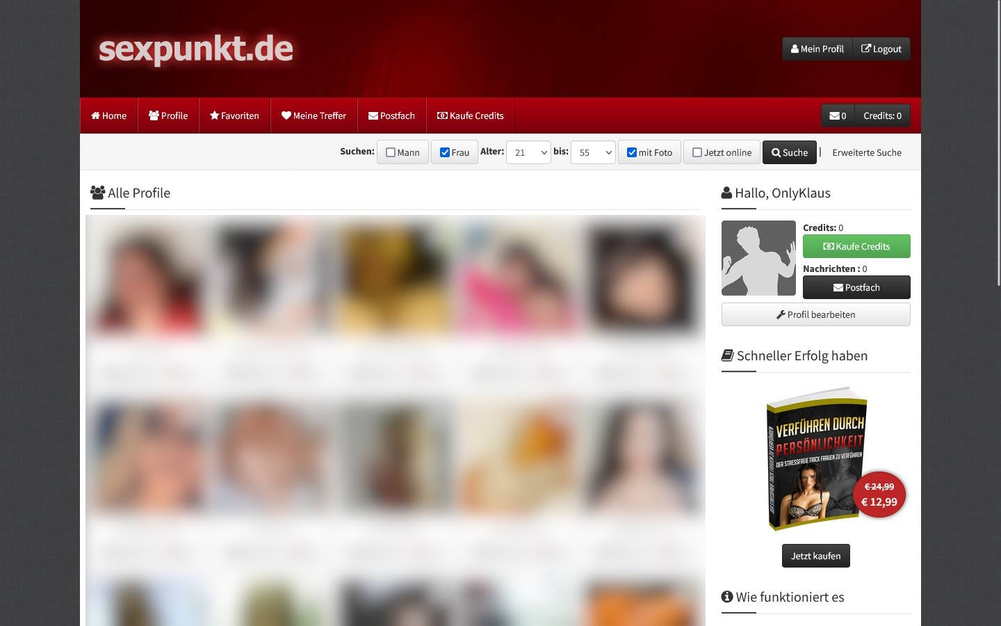 SexPunkt.de Mitgliederbereich