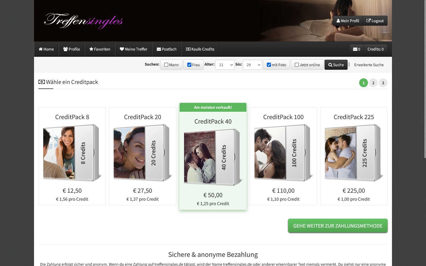 TreffenSingles.de Kosten