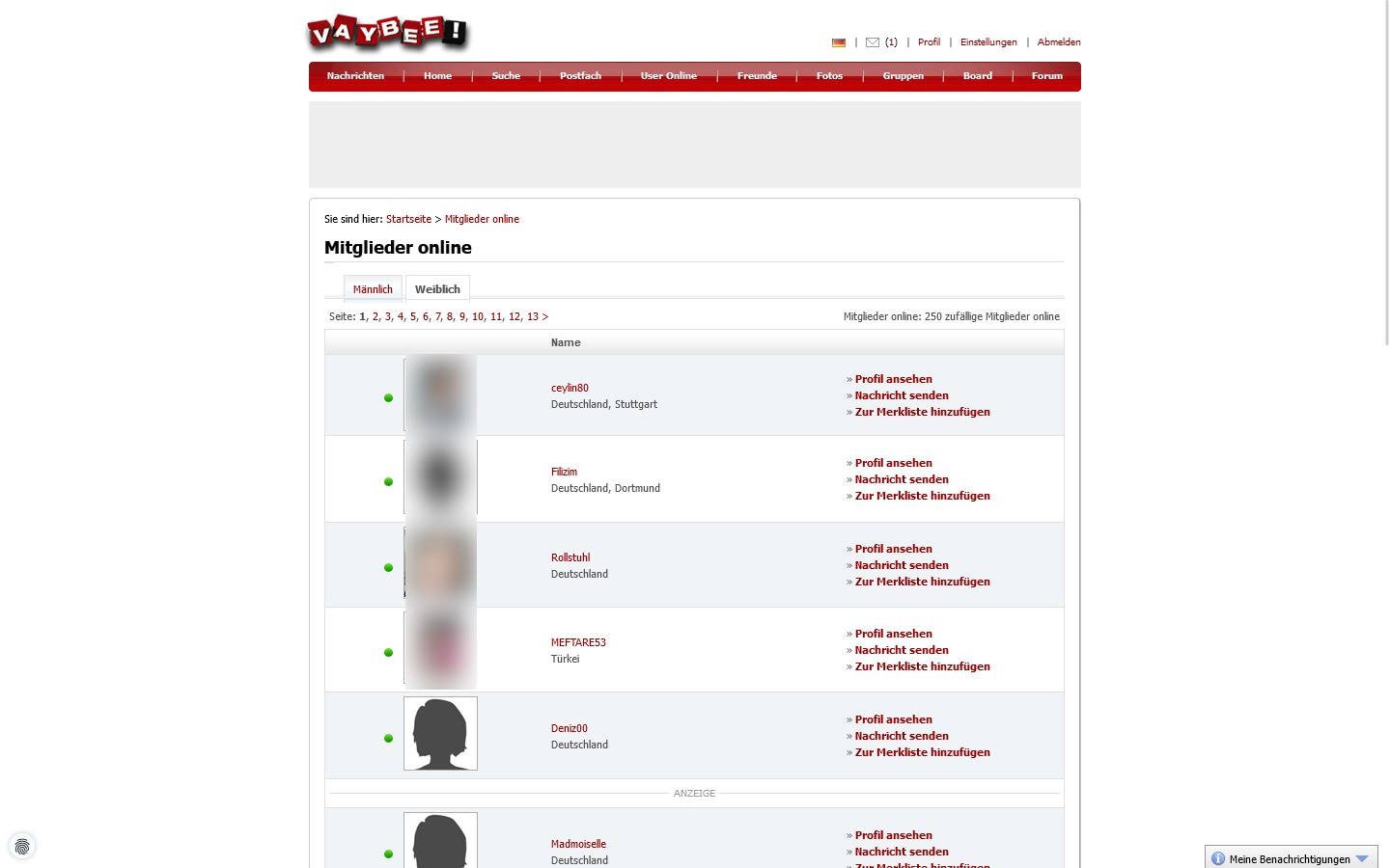 VayBee.de Mitgliederbereich