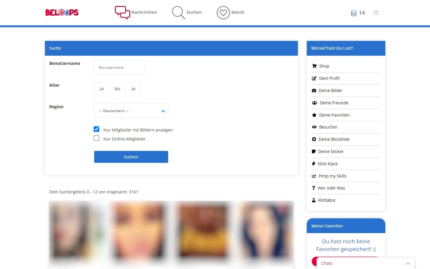 BeLoops.com Mitgliederbereich