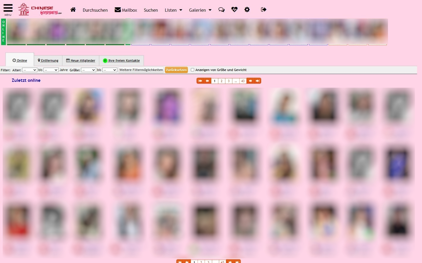 ChineseKisses.com Mitgliederbereich