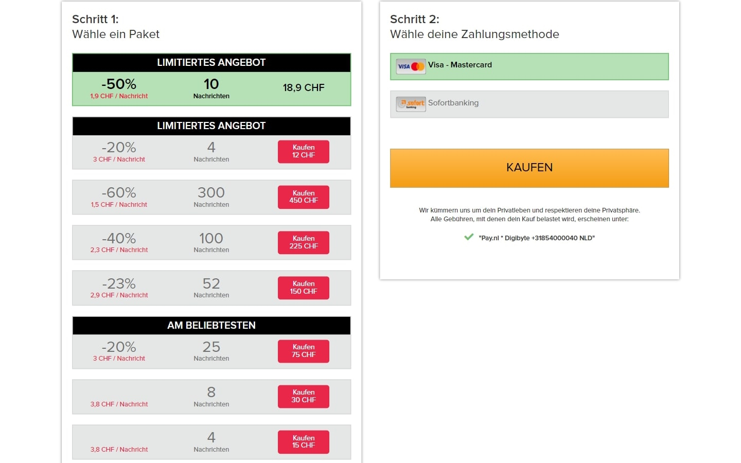 DeinGeheimerFlirt.com Kosten