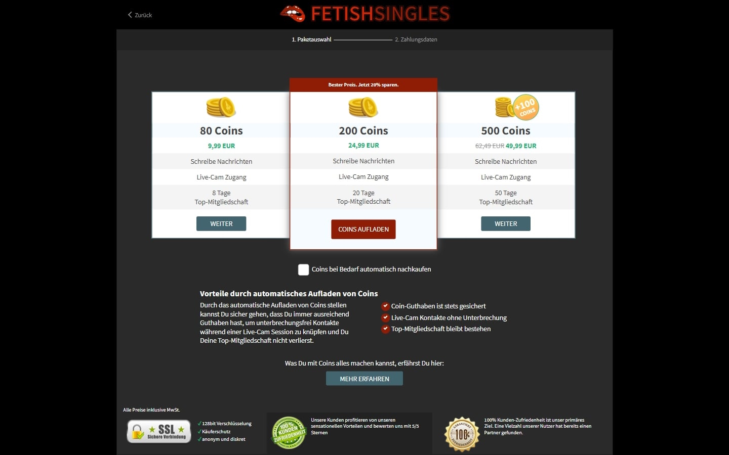FetishSingles.online Kosten