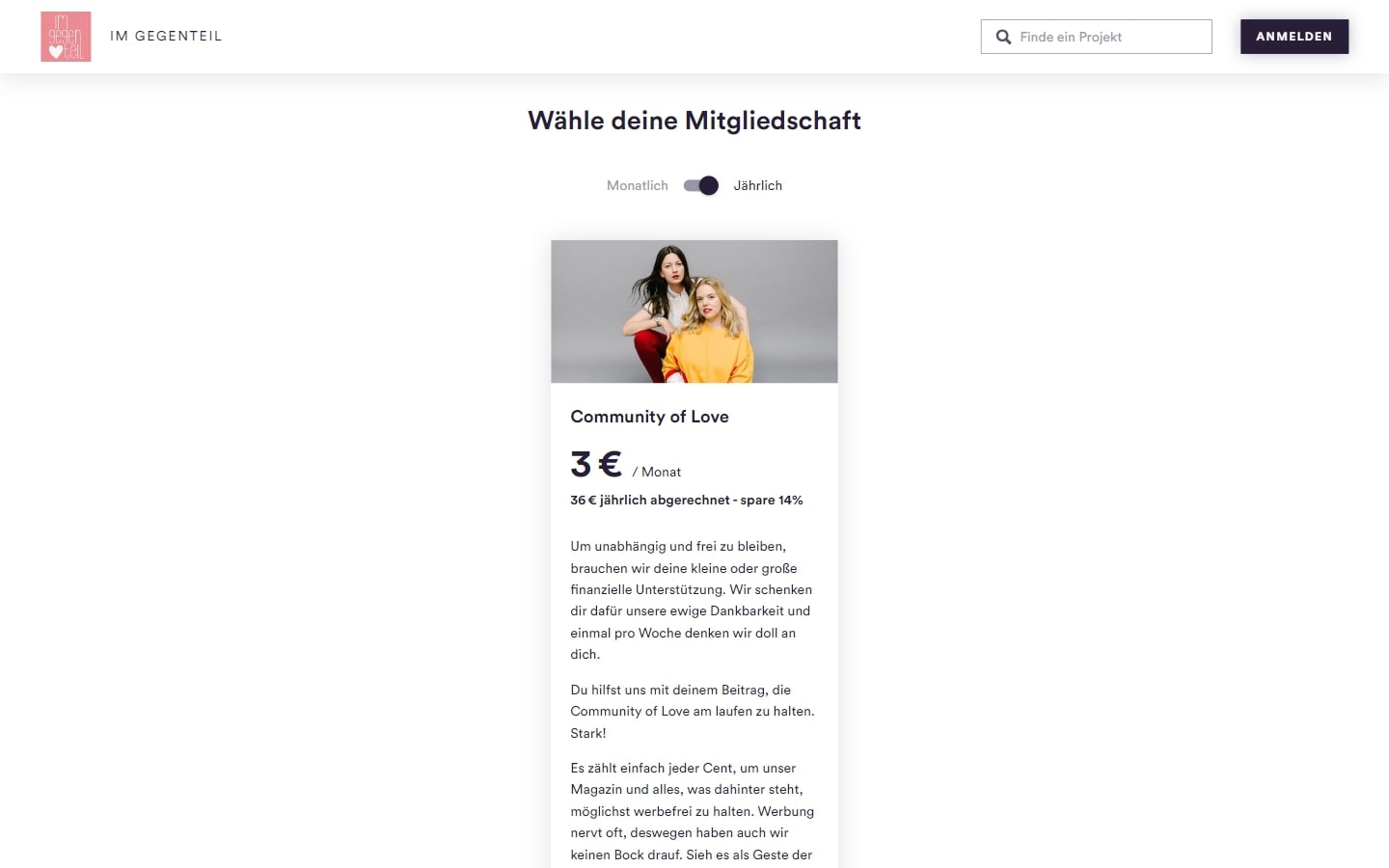 ImGegenteil.de Kosten