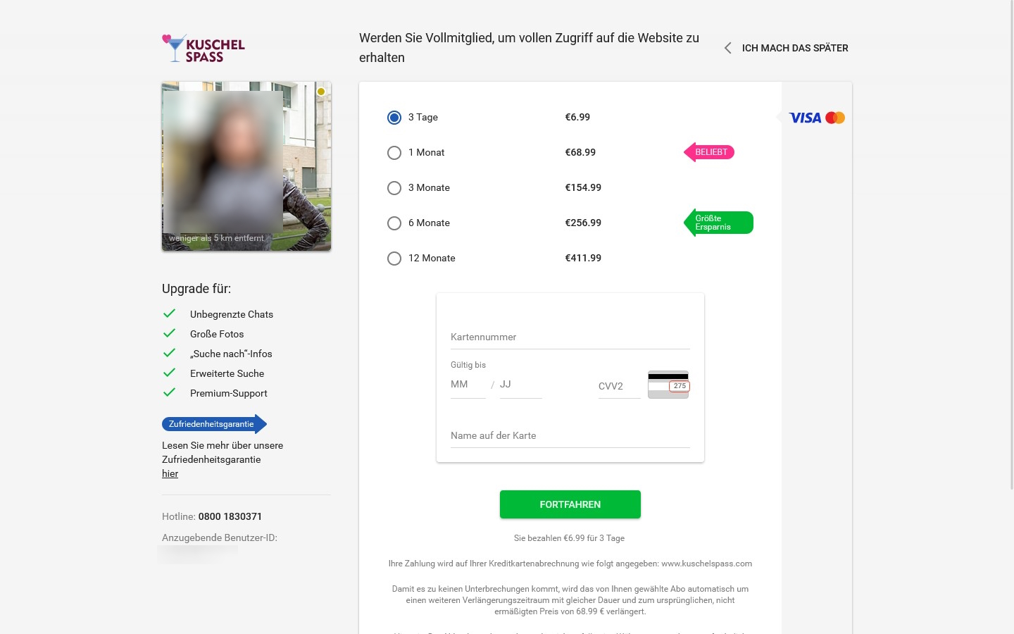 KuschelSpass.com Kosten