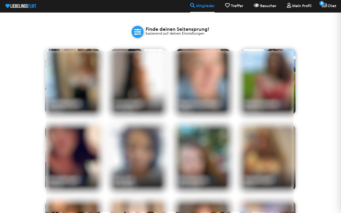 LieblingsFlirt.com Mitgliederbereich