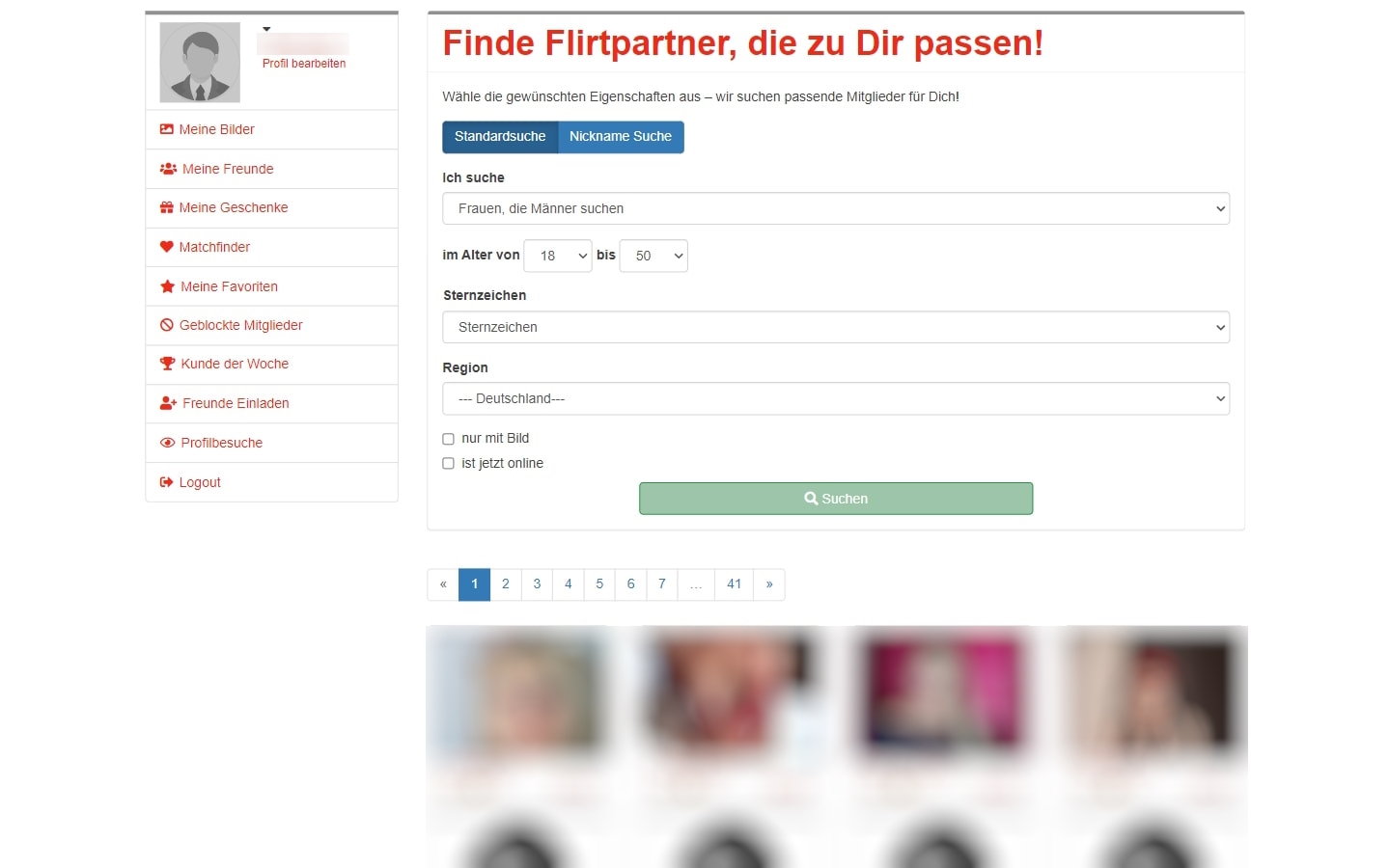 LoveBaron.de Mitgliederbereich