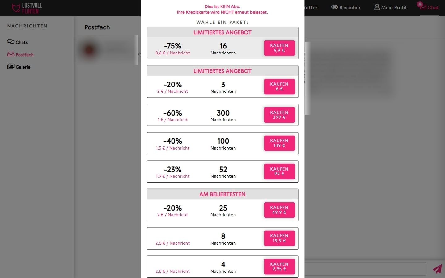 LustvollFlirten.com Kosten