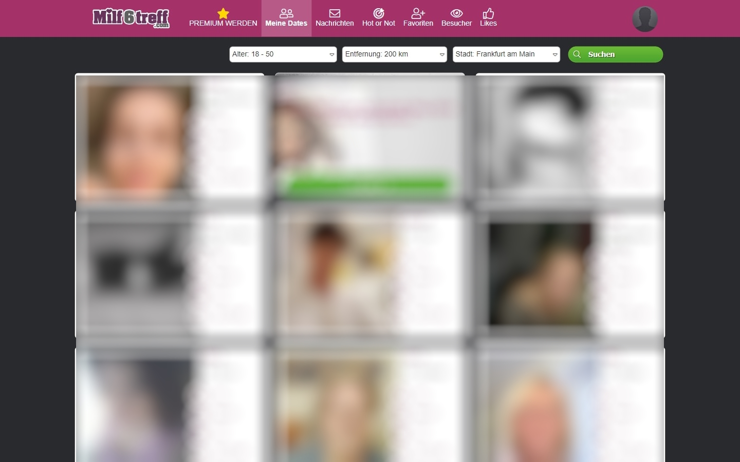 Milf6Treff.com Mitgliederbereich