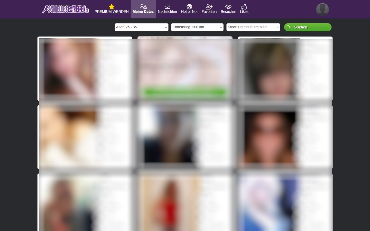 Schnelle-SexTreffen.de Mitgliederbereich