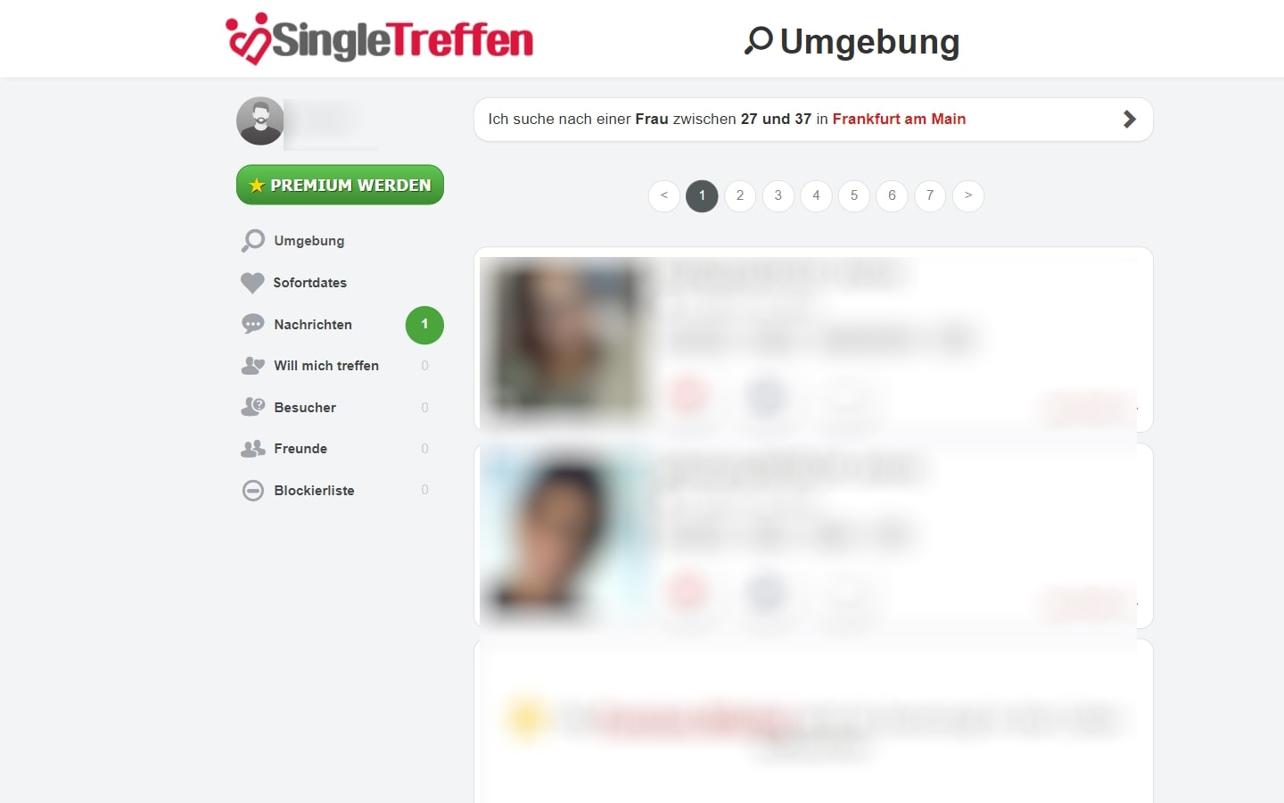 SingleTreffen.vip Mitgliederbereich