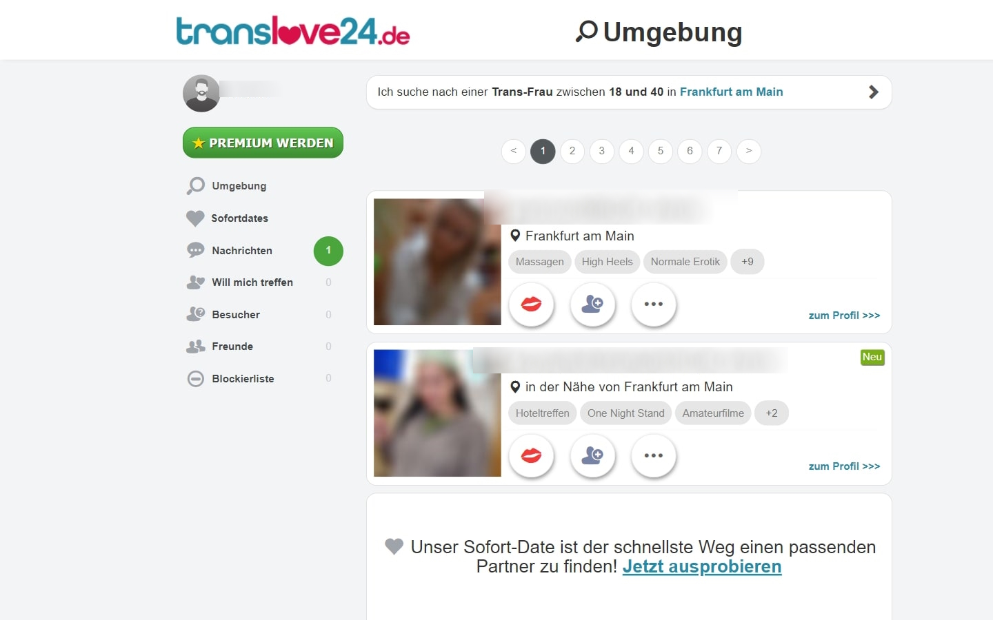 TransLove24.de Mitgliederbereich
