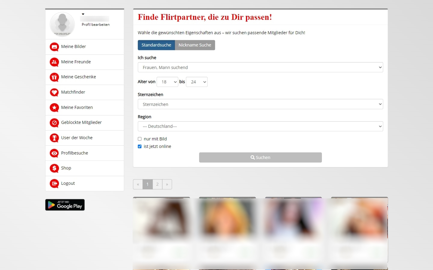 WirZweii.de Mitgliederbereich