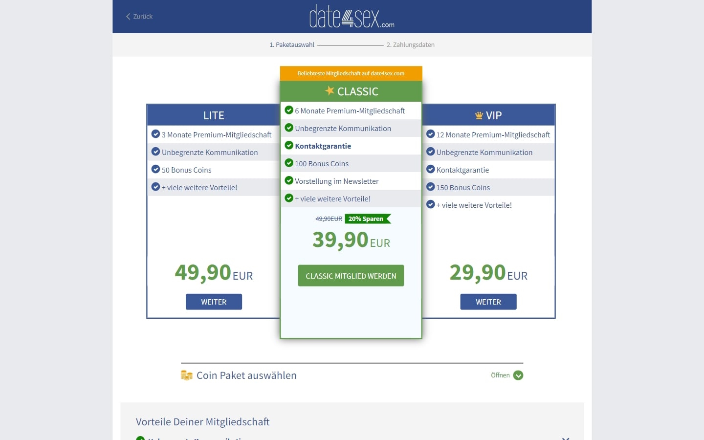 Dates4Sex.net Kosten