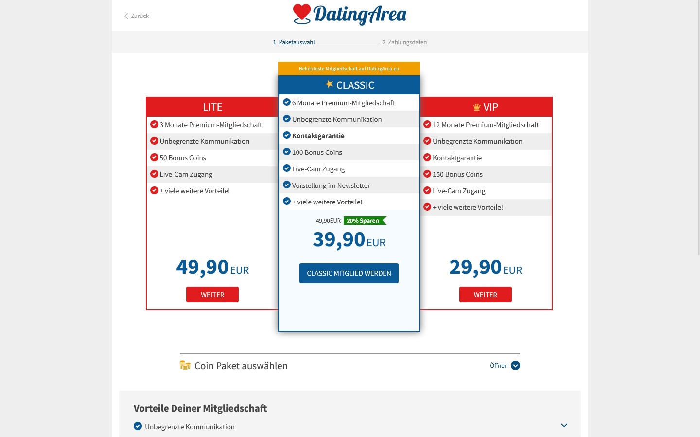 DatingArea.eu Kosten