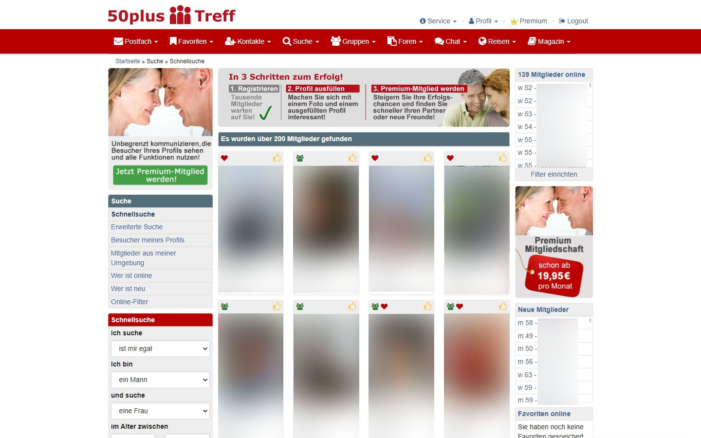 50Plus-Treff.at Mitgliederbereich