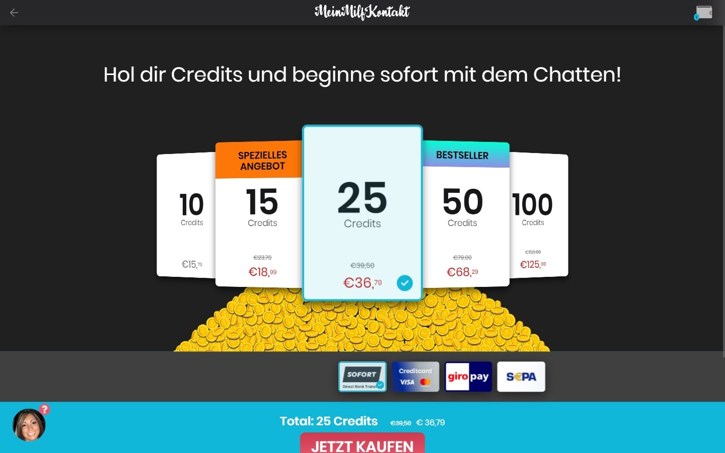 MeinMilfKontakt.com Kosten