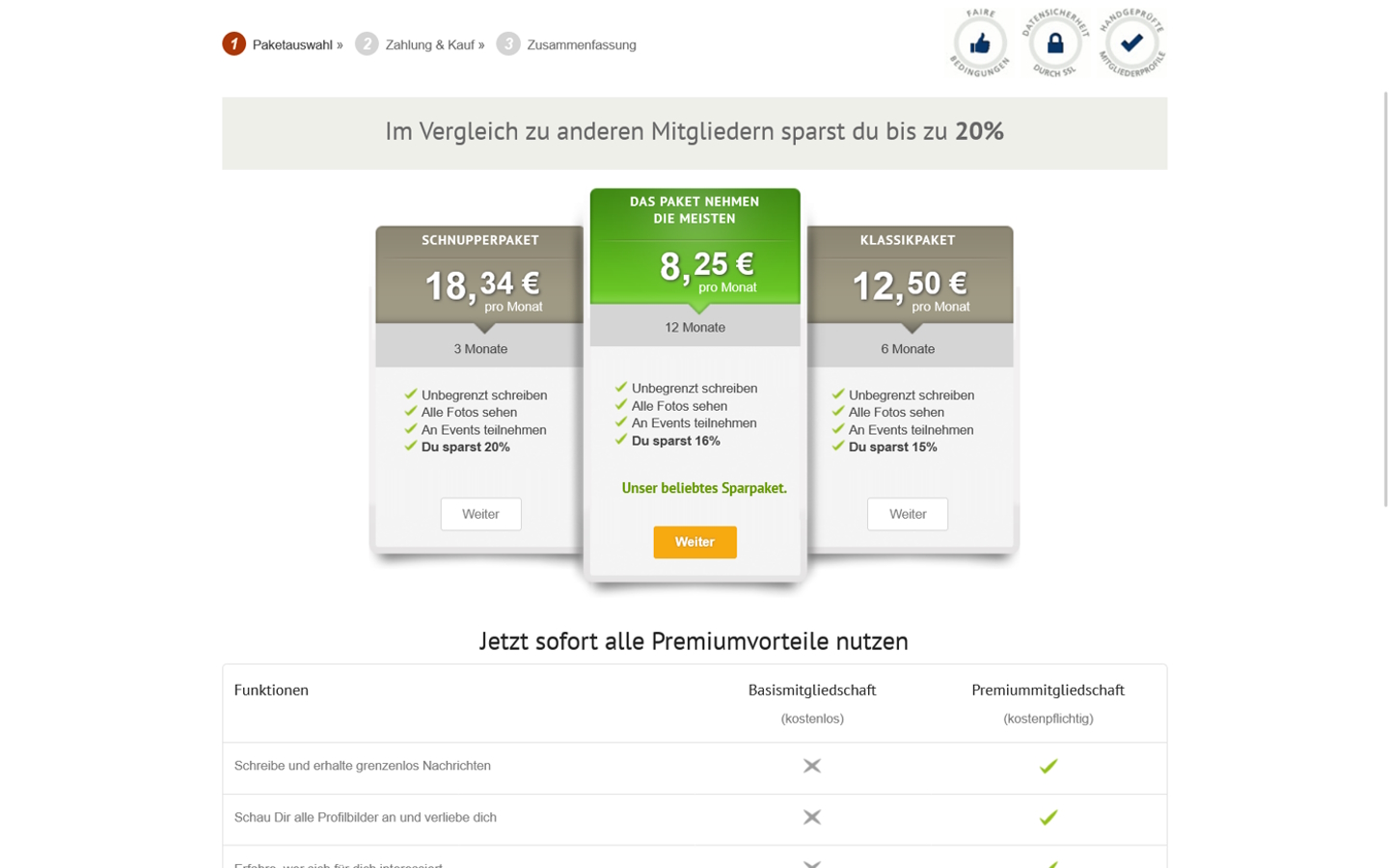 Funkenflug.app Kosten