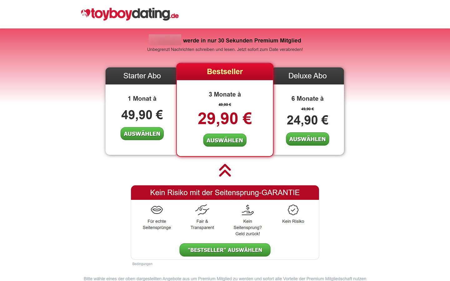 ToyBoyDating.de Kosten