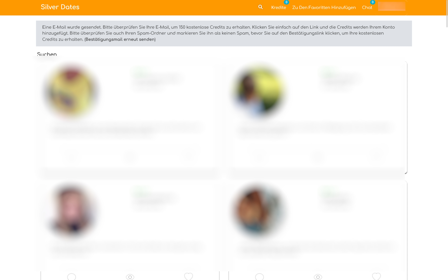 Silver-Dates.com Mitgliederbereich